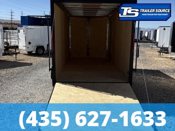 7x16 Look ST DLX Enclosed Cargo Trailer - 7'0" Interior - 7K GVWR - .080 PolyCor, Alloy Wheels, Black Out Package