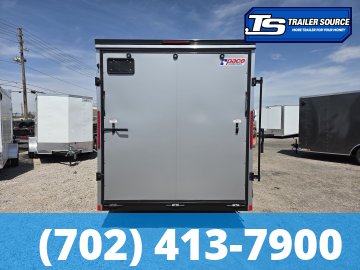 7x14 Pace American Outback DLX Enclosed Cargo Trailer - 7'0" Interior - 7K GVWR - .080 PolyCor, Alloy Wheels, Black Out Package
