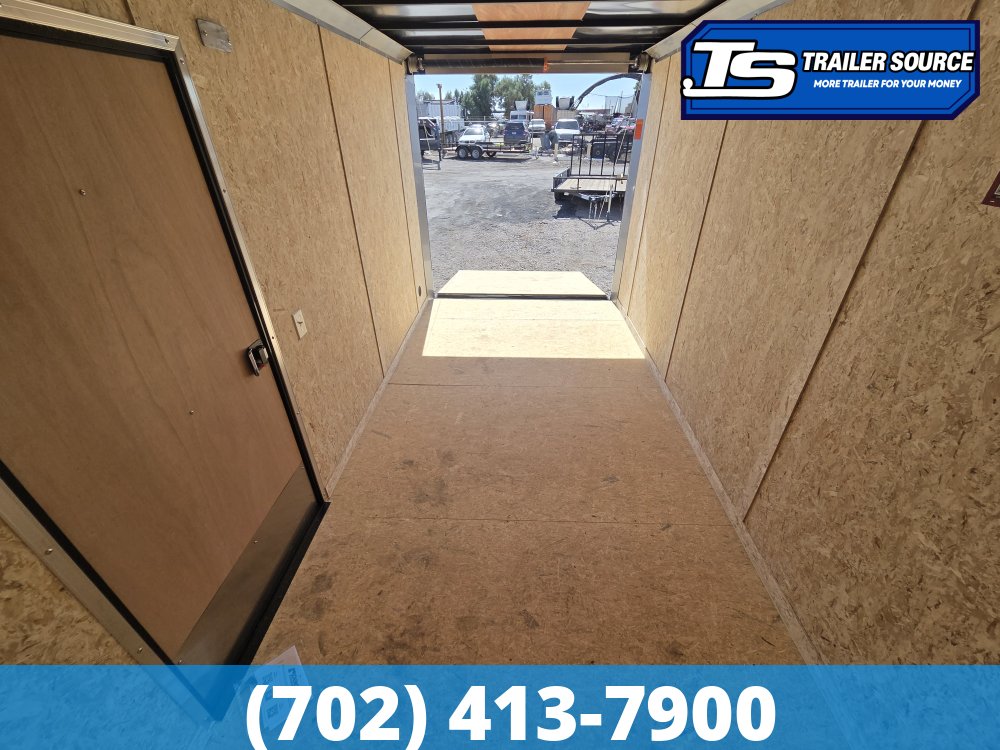 7x14 Pace American Outback DLX Enclosed Cargo Trailer - 7'0" Interior - 7K GVWR - .080 PolyCor, Alloy Wheels, Black Out Package