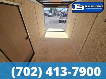 7x14 Pace American Outback DLX Enclosed Cargo Trailer - 7'0" Interior - 7K GVWR - .080 PolyCor, Alloy Wheels, Black Out Package