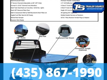 7x8.5 Norstar SR Heavy Duty Flatbed Truck Bed-Flatbed