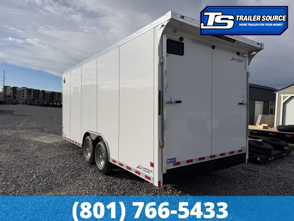 8.5x20 American Hauler Eagle HD Enclosed Cargo Trailer - 7'6" Interior - 14K GVWR - .080 PolyCor, 12" Cross Member Upgrade, Double 3/4 Floor, Rear Spoiler w/ Load Lights
