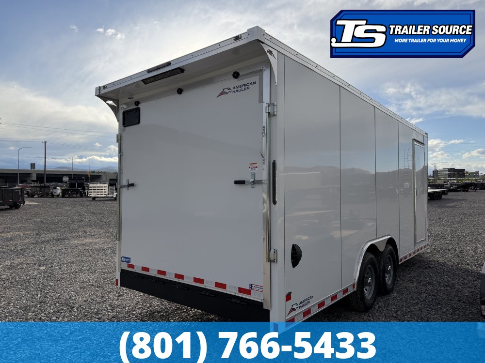 8.5x20 American Hauler Eagle HD Enclosed Cargo Trailer - 7'6" Interior - 14K GVWR - .080 PolyCor, 12" Cross Member Upgrade, Double 3/4 Floor, Rear Spoiler w/ Load Lights