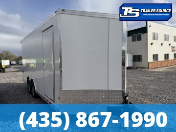 8.5x20 American Hauler Eagle HD Enclosed Cargo Trailer - 7'6" Interior - 14K GVWR - .080 PolyCor, 12" Cross Member Upgrade, Double 3/4 Floor, Ramp Door, Rear Spoiler w/ Load Lights