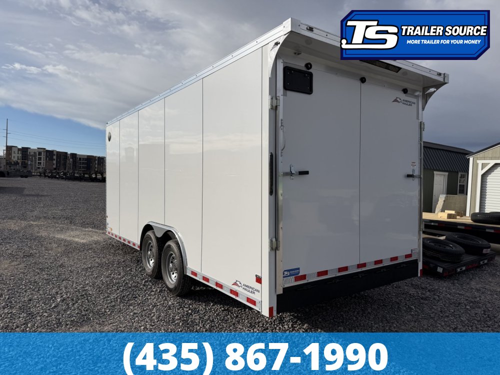 8.5x20 American Hauler Eagle HD Enclosed Cargo Trailer - 7'6" Interior - 14K GVWR - .080 PolyCor, 12" Cross Member Upgrade, Double 3/4 Floor, Ramp Door, Rear Spoiler w/ Load Lights