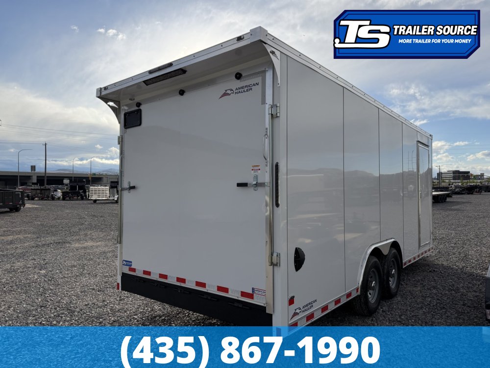 8.5x20 American Hauler Eagle HD Enclosed Cargo Trailer - 7'6" Interior - 14K GVWR - .080 PolyCor, 12" Cross Member Upgrade, Double 3/4 Floor, Ramp Door, Rear Spoiler w/ Load Lights