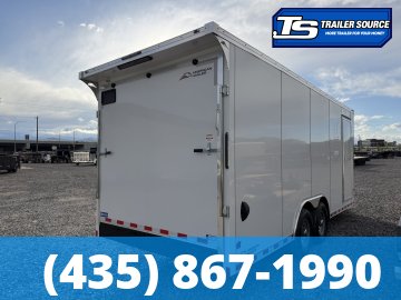 8.5x20 American Hauler Eagle HD Enclosed Cargo Trailer - 7'6" Interior - 14K GVWR - .080 PolyCor, 12" Cross Member Upgrade, Double 3/4 Floor, Ramp Door, Rear Spoiler w/ Load Lights