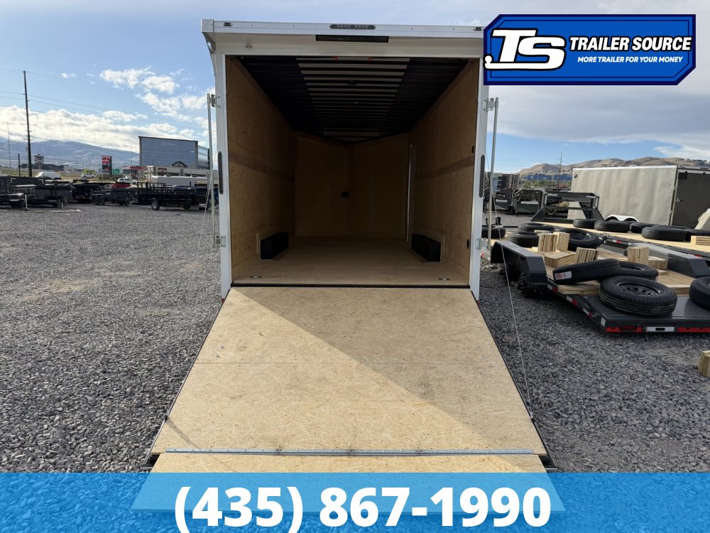8.5x20 American Hauler Eagle HD Enclosed Cargo Trailer - 7'6" Interior - 14K GVWR - .080 PolyCor, 12" Cross Member Upgrade, Double 3/4 Floor, Ramp Door, Rear Spoiler w/ Load Lights