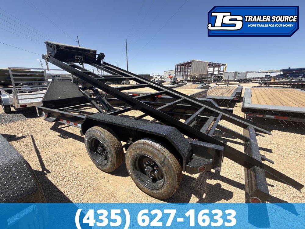7x16 Iron Bull DBB Roll Off Trailer - 16K GVWR - Hydraulic Jack(s)