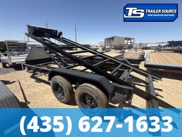 7x16 Iron Bull DBB Roll Off Trailer - 16K GVWR - Hydraulic Jack(s)