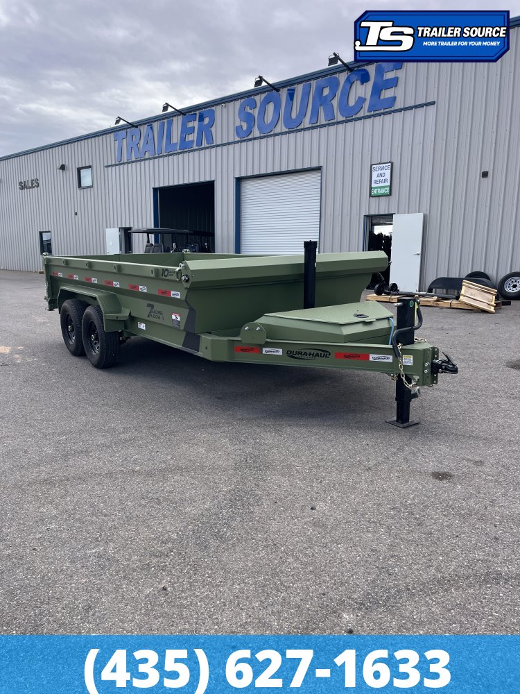 7x14 Dura-Haul DRL Telescopic Dump Trailer - 16.1K GVWR - 7 Gauge Floor