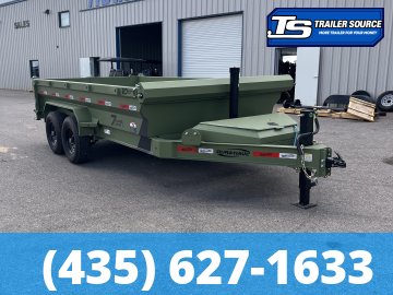 7x14 Dura-Haul DRL Telescopic Dump Trailer - 16.1K GVWR - 7 Gauge Floor