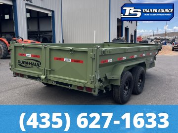 7x14 Dura-Haul DRL Telescopic Dump Trailer - 16.1K GVWR - 7 Gauge Floor