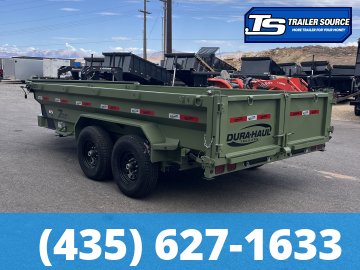 7x14 Dura-Haul DRL Telescopic Dump Trailer - 16.1K GVWR - 7 Gauge Floor
