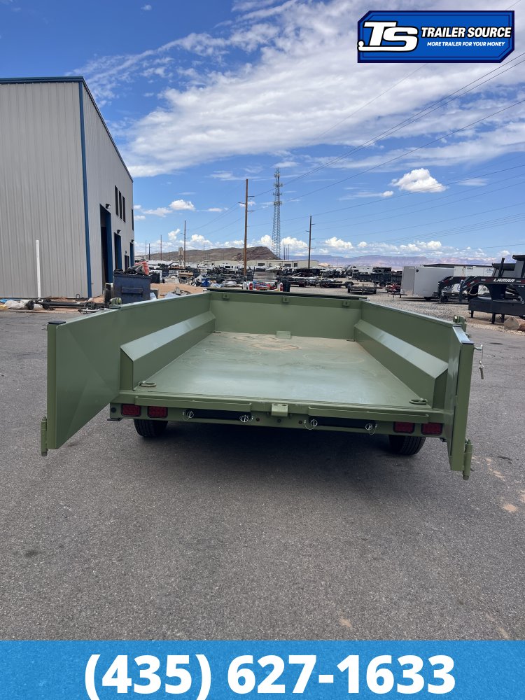 7x14 Dura-Haul DRL Telescopic Dump Trailer - 16.1K GVWR - 7 Gauge Floor