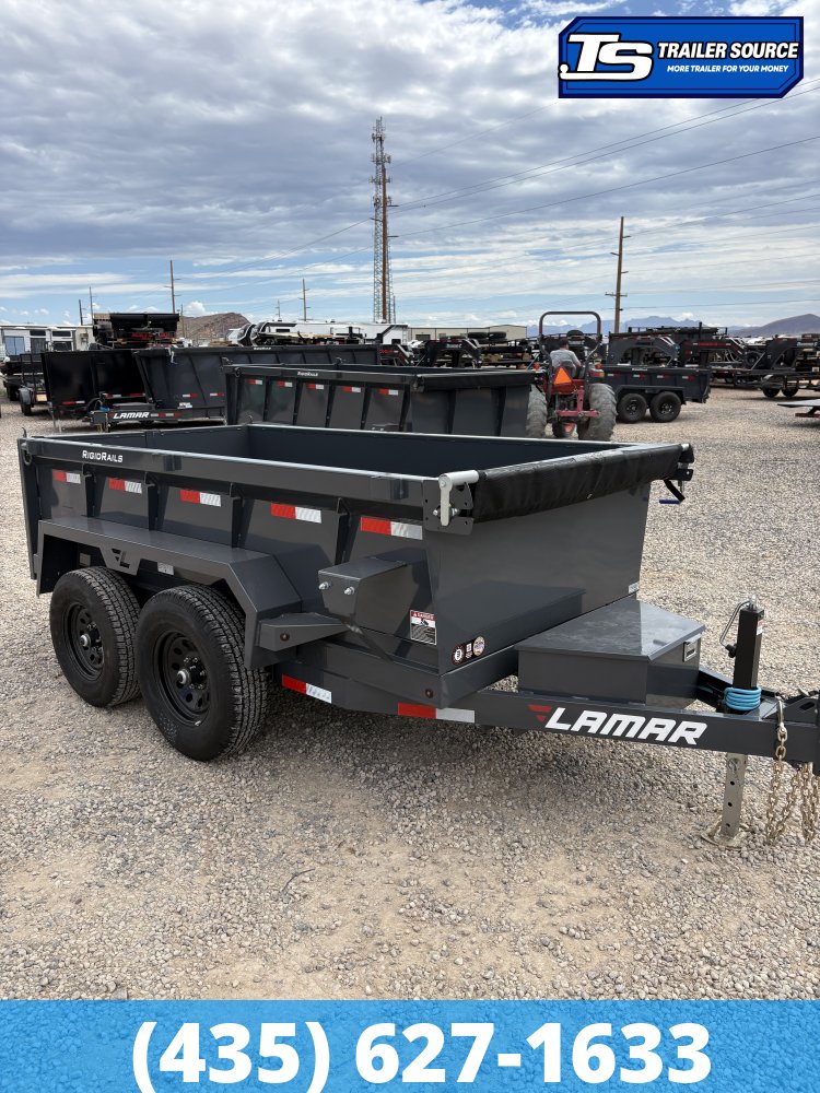 5x10 Lamar DS Dump Trailer - 18" Sides - 10K GVWR -