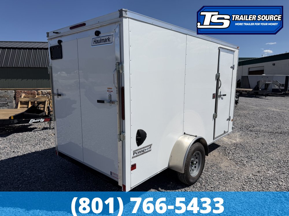 6x12 Haulmark Passport Enclosed Cargo Trailer - 6'6" Interior - 3.5K GVWR - .080 PolyCor