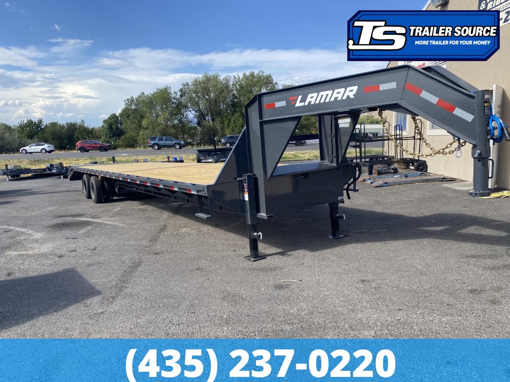 8.5x40 Lamar FD Gooseneck Equipment Max Ramps