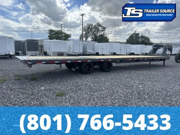 8.5x40 Diamond C FMAX-HDT 216 Gooseneck Hydraulic Dovetail Equipment Trailer - 40K GVWR - Hydraulic Disc Brakes, Hydraulic Jack(s)
