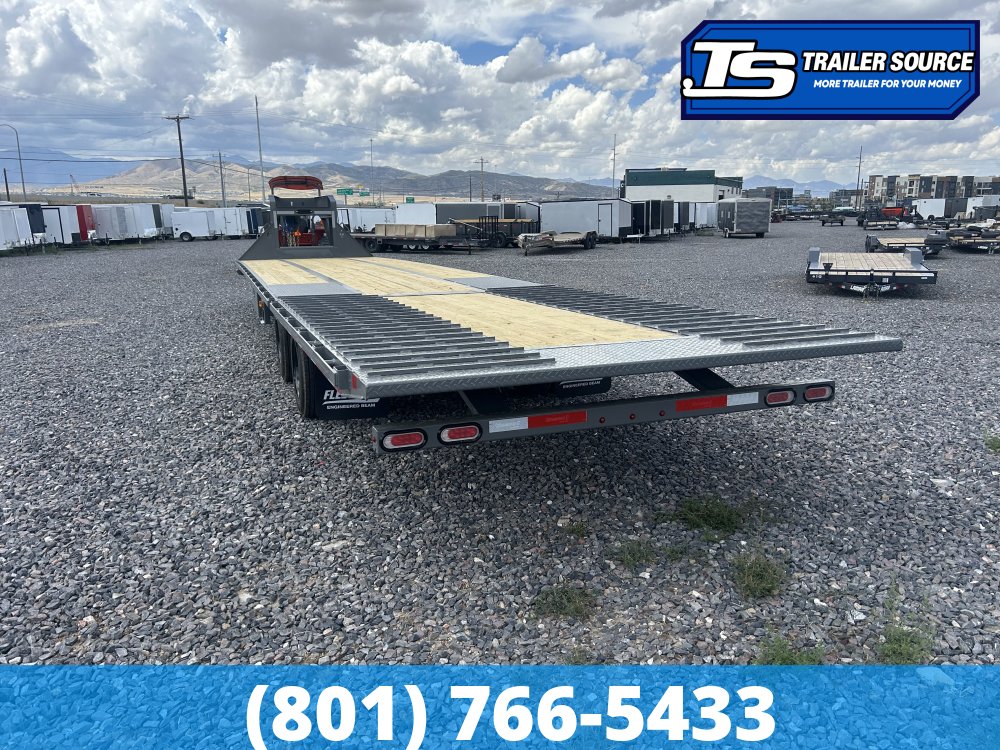 8.5x40 Diamond C FMAX-HDT 216 Gooseneck Hydraulic Dovetail Equipment Trailer - 40K GVWR - Hydraulic Disc Brakes, Hydraulic Jack(s)