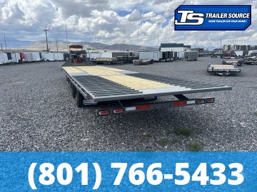 8.5x40 Diamond C FMAX-HDT 216 Gooseneck Hydraulic Dovetail Equipment Trailer - 40K GVWR - Hydraulic Disc Brakes, Hydraulic Jack(s)