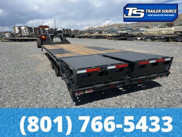 8.5x32 Diamond C FMAX 212 Gooseneck Equipment Trailer - 25.9K GVWR - Max Ramps