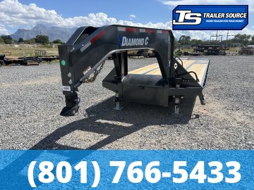 8.5x32 Diamond C FMAX 212 Gooseneck Equipment Trailer - 25.9K GVWR - Max Ramps