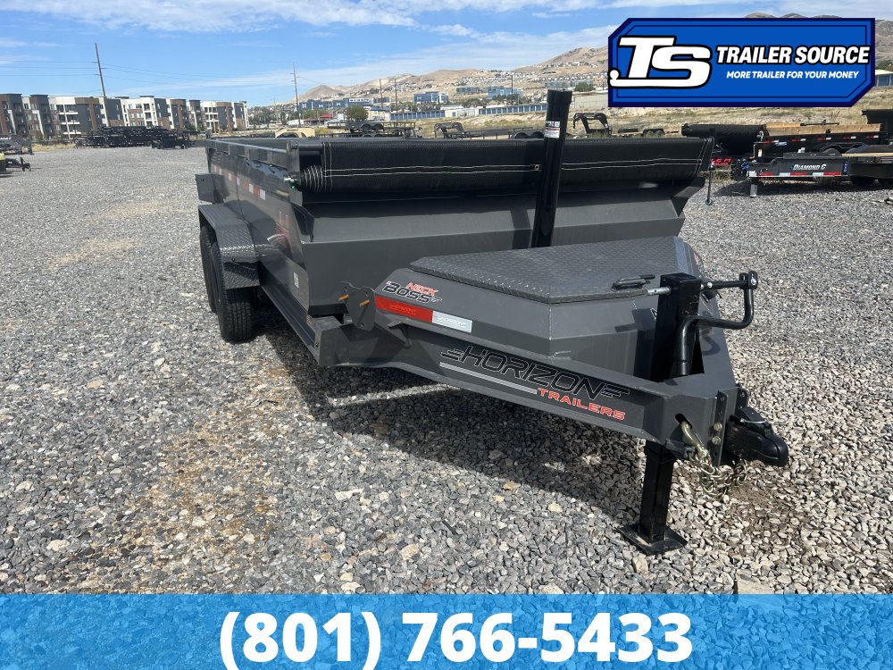 7x14 Horizon LZ7 Dump Trailer - 14K GVWR - Telescopic