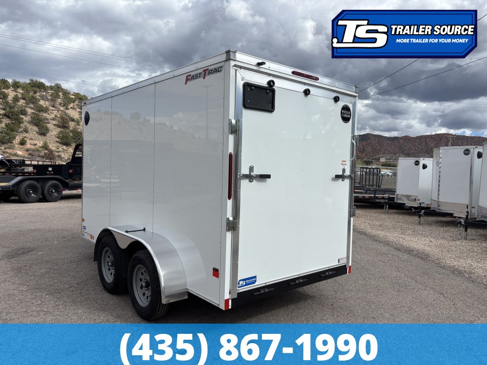 6x12 Wells Cargo FastTrac Enclosed Cargo Trailer - 6'6" Interior - 7K GVWR - .080 PolyCor