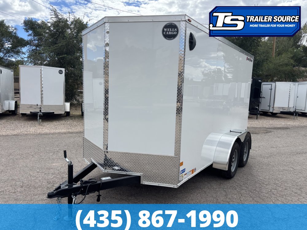 6x12 Wells Cargo FastTrac Enclosed Cargo Trailer - 6'6" Interior - 7K GVWR - .080 PolyCor