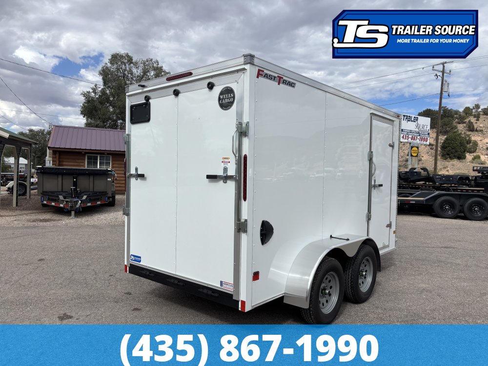 6x12 Wells Cargo FastTrac Enclosed Cargo Trailer - 6'6" Interior - 7K GVWR - .080 PolyCor