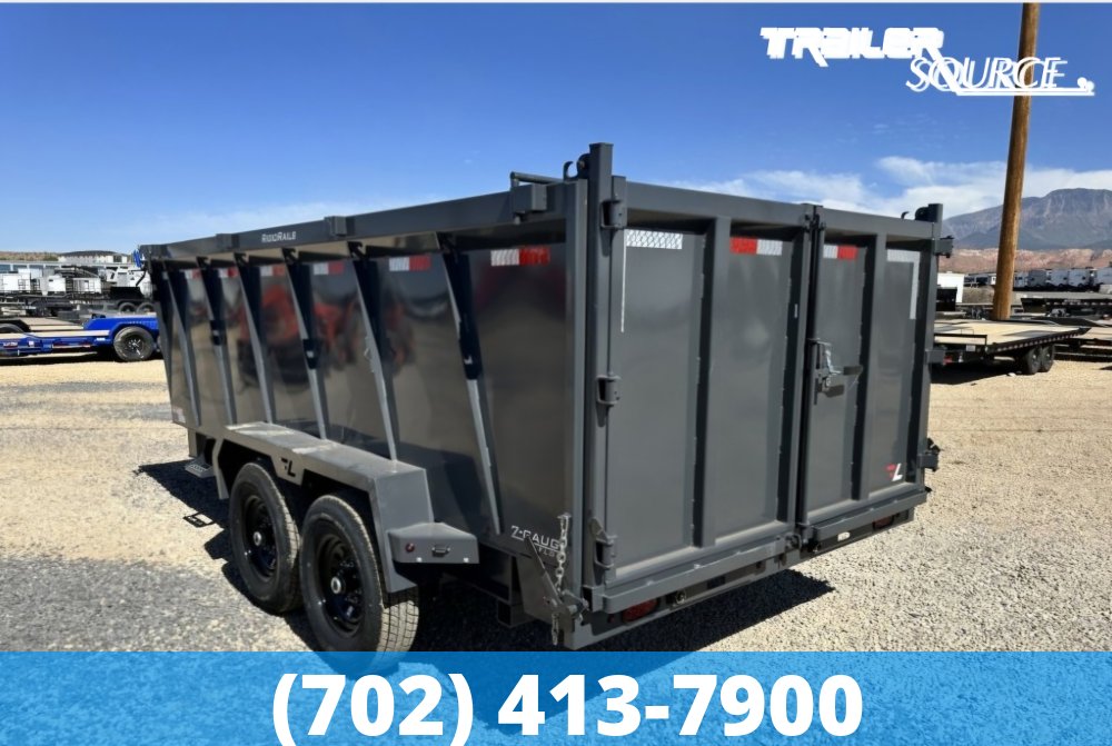 7x14 Lamar DT Telescopic 48" Sides 14K Dump Trailer