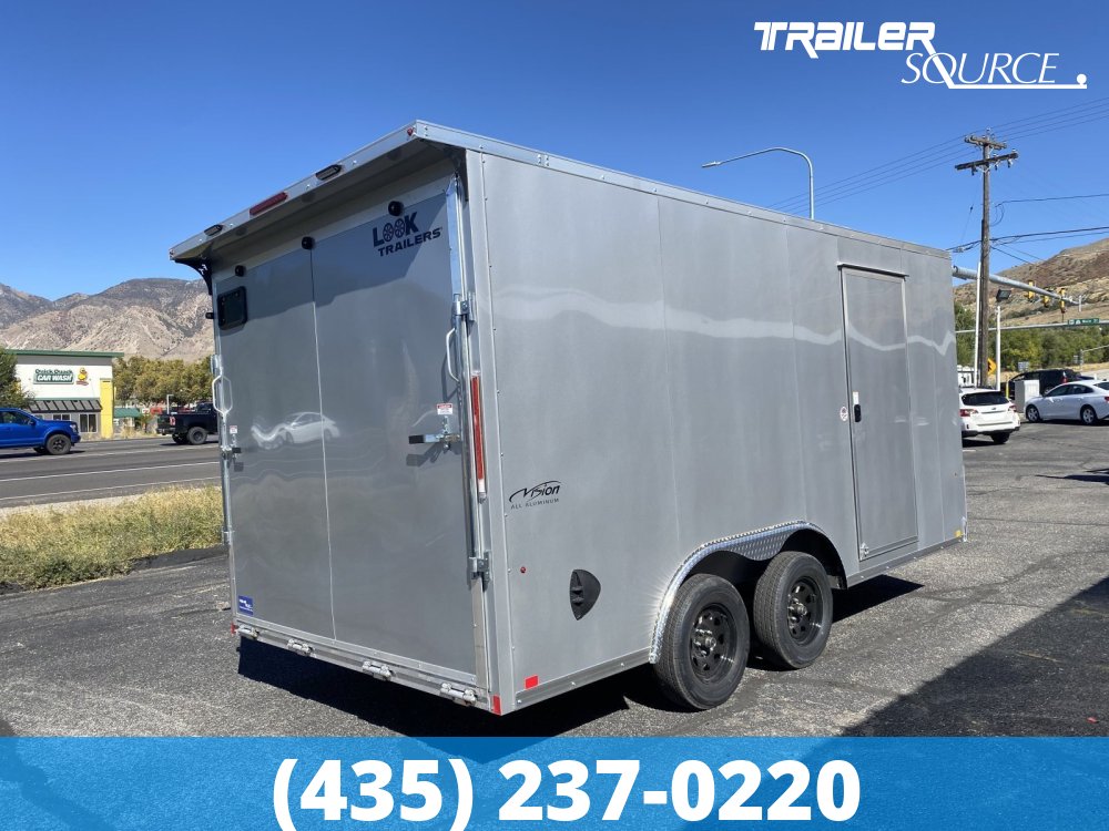 8.5x16 Look Vision Aluminum 7'0" Interior 7K Tandem Axle Enclosed Cargo
