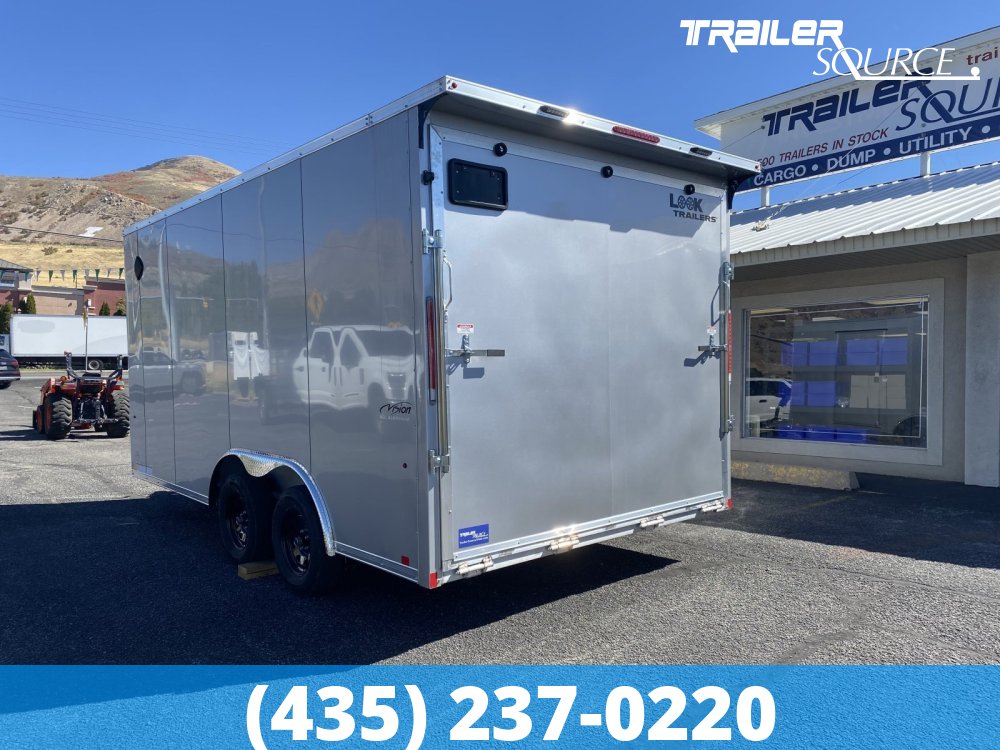 8.5x16 Look Vision Aluminum 7'0" Interior 7K Tandem Axle Enclosed Cargo
