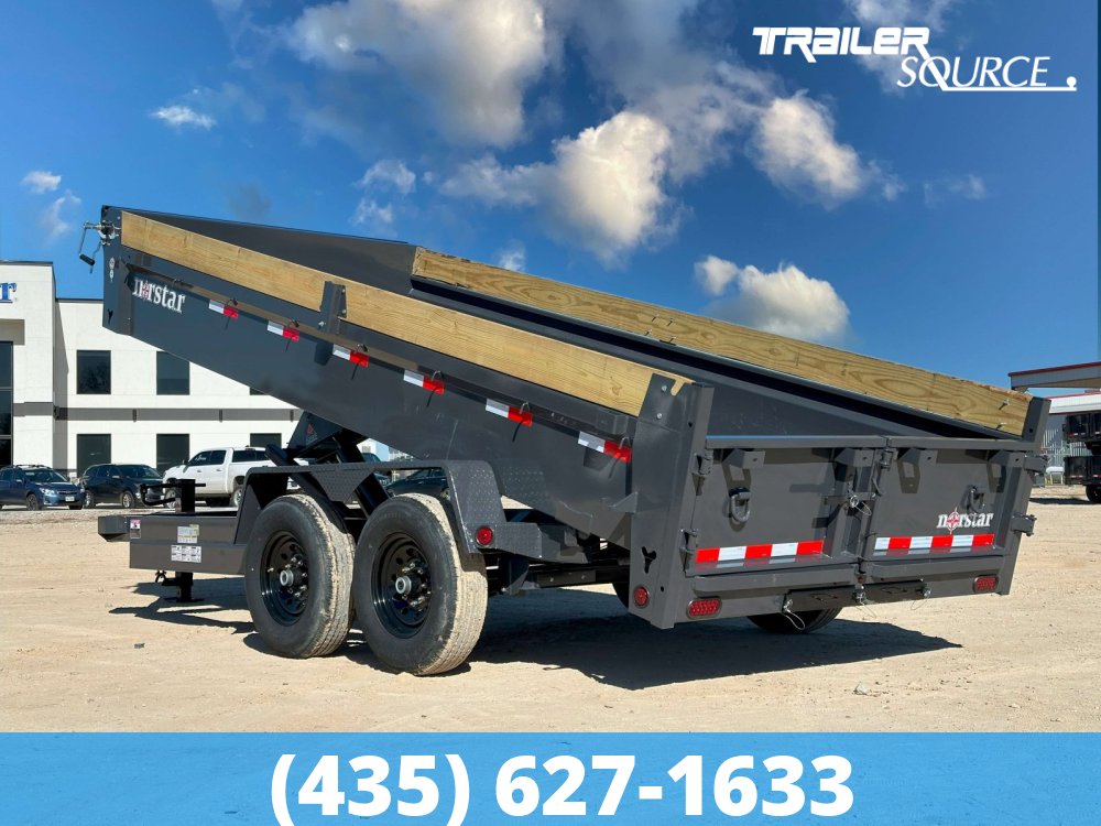 7x14 Norstar Iron Bull DCB 20" Sides 14K Dump Trailer