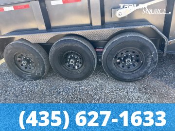 7x16 Diamond C LPT-GN 307 Gooseneck Dump Trailer - 32" Sides - 24K GVWR - 14 Ply Tires, Board Brackets, Hydraulic Jack(s), Long Arm Tarp