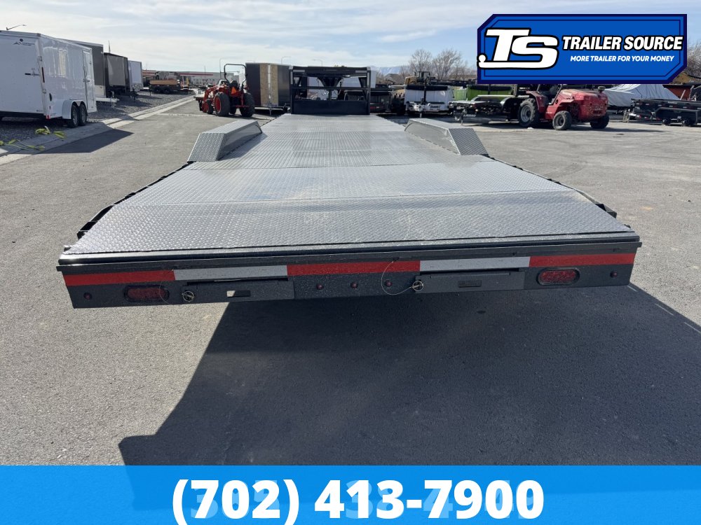 8.5x40 Lamar H8 Gooseneck Equipment Trailer - 21K GVWR - Full Steel Floor, Wide Body w/ Drive Over Fenders