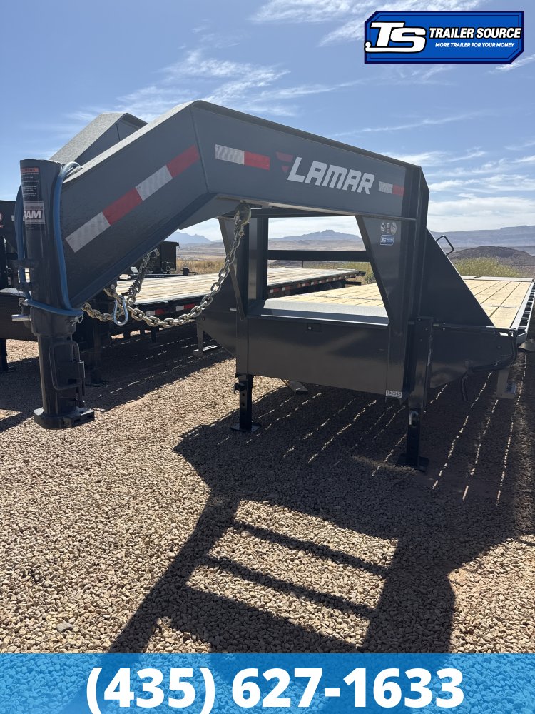 8.5x32 Lamar FD Gooseneck Equipment Max Ramps