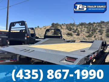 8.5x22 Iron Bull TWB Wide Body w/ Drive Over Fenders Tilt Trailer - 16K GVWR -