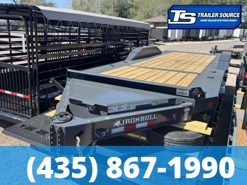 8.5x22 Iron Bull TWB Wide Body w/ Drive Over Fenders Tilt Trailer - 16K GVWR -