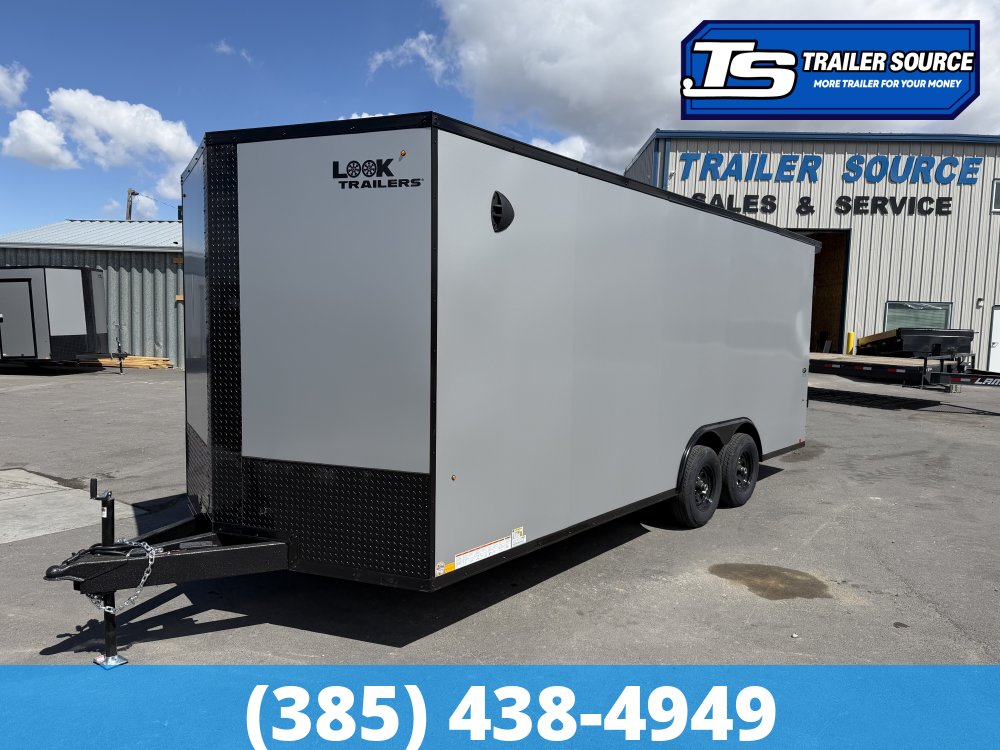 8.5x20 Look ST DLX Enclosed Cargo Trailer - 7'0" Interior - 10K GVWR - .080 PolyCor, Rear Spoiler w/ Load Lights