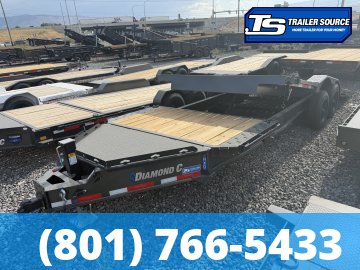 8.5x22 Diamond C HXD 208 Wide Body w/ Drive Over Fenders Tilt Trailer - 18K GVWR - ABS Brakes