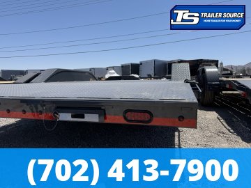 8.5x22 Lamar CC Wide Body w/ Drive Over Fenders Flatbed Car Hauler Trailer - 10K GVWR - Full Steel Floor