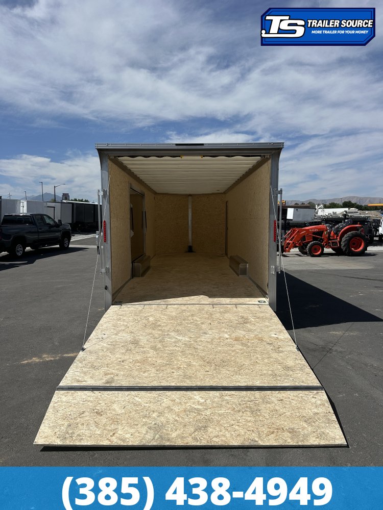 8.5x24 Alcom Aluminum EZ Hauler XLT Auto Trailer - 7'0" Interior - 10K GVWR - .080 PolyCor, Escape Door, Translucent Roof, Ultimate Escape Door