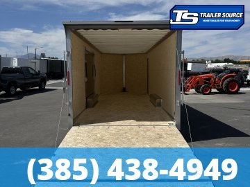 8.5x24 Alcom Aluminum EZ Hauler XLT Auto Trailer - 7'0" Interior - 10K GVWR - .080 PolyCor, Escape Door, Translucent Roof, Ultimate Escape Door