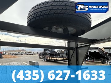 7x22 Diamond C HDT-GN 207 Equipment Trailer - 15K GVWR - Spare Tire