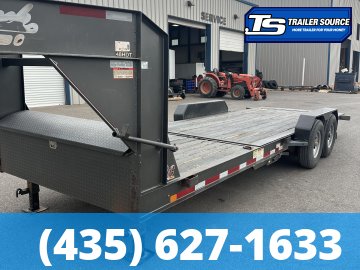 7x22 Diamond C HDT-GN 207 Equipment Trailer - 15K GVWR - Spare Tire