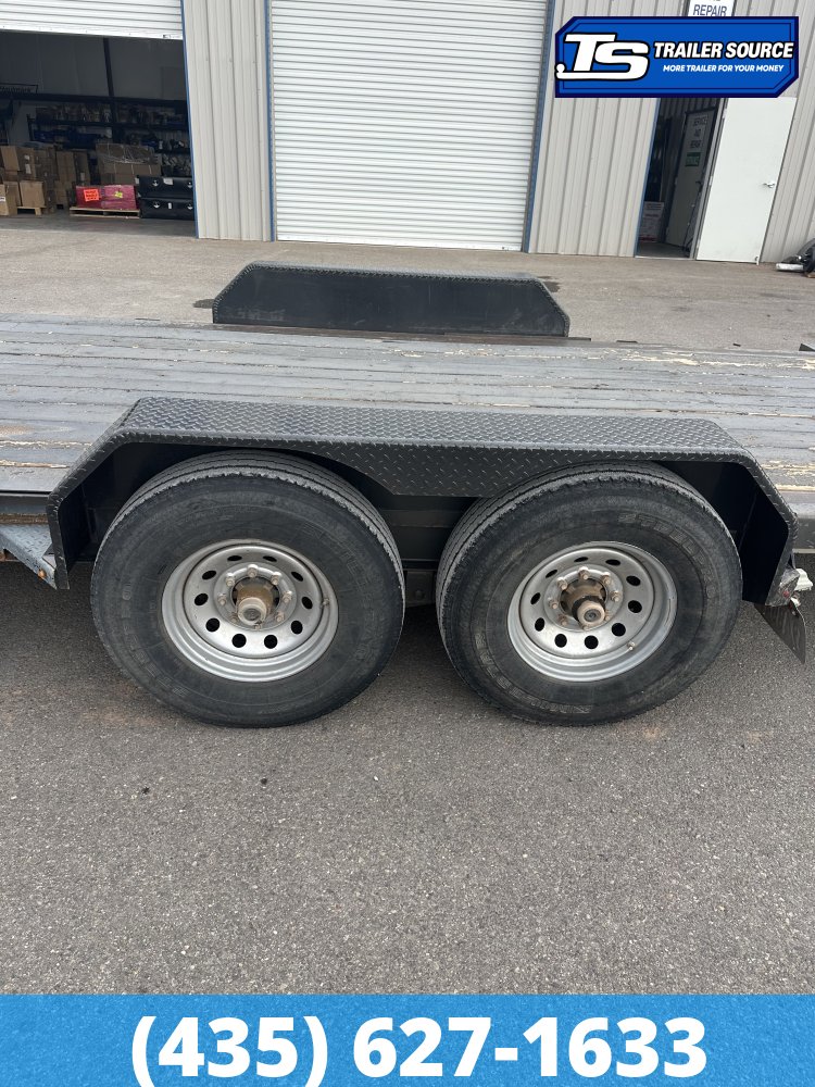 7x22 Diamond C HDT-GN 207 Equipment Trailer - 15K GVWR - Spare Tire