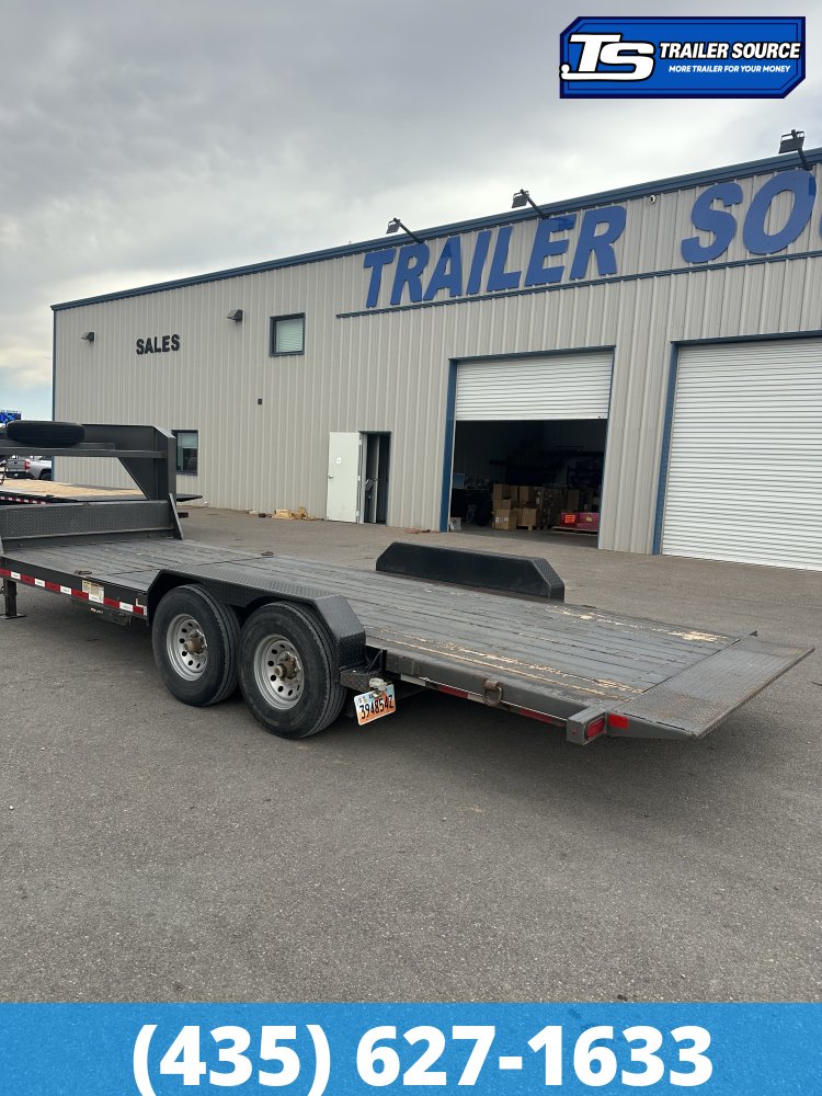7x22 Diamond C HDT-GN 207 Equipment Trailer - 15K GVWR - Spare Tire
