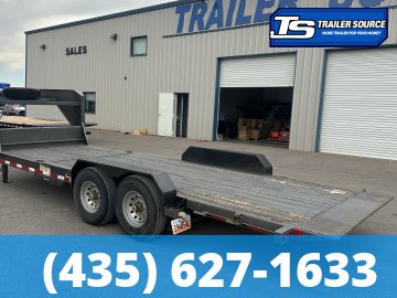 7x22 Diamond C HDT-GN 207 Equipment Trailer - 15K GVWR - Spare Tire